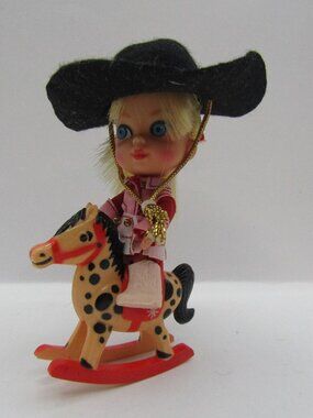 Mattel Vintage Liddle Kiddle Calamity Jiddle Doll With Horse